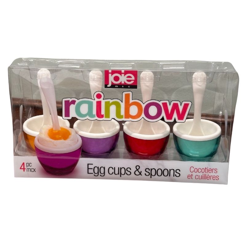 Egg Cups w/Spoons 4/pk