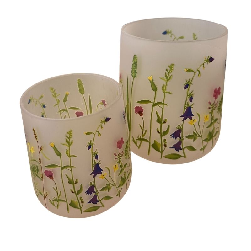 Spring Flowers Candle Holder - 2 Sizes