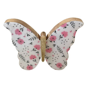 Butterfly Figurine with Enamel 8"