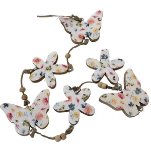 Hanging Butterflies with Enamel 37"