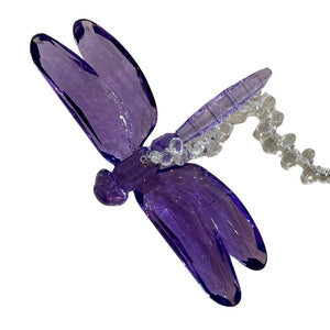 Purple/Blue Dragonfly Ornament 6"