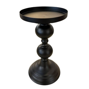 Black Metal Candle Holder - 2 Sizes