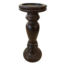 Load image into Gallery viewer, Brown Wood Candle Holder - 2 Sizes
