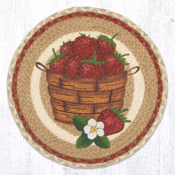 15 Strawberry Round Placemat